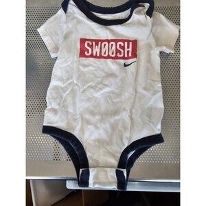 Nike Swoosh Infant Baby Bodysuit One Piece Size 9 Months
